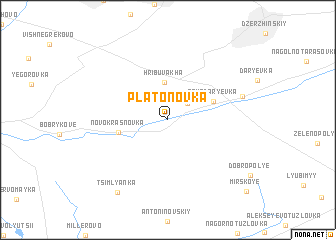 map of Platonovka