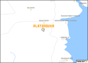 map of Platonovka