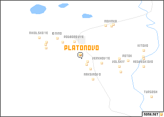 map of Platonovo