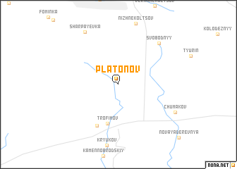 map of Platonov