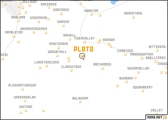 map of Plato