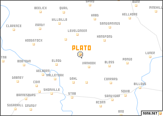 map of Plato