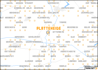 map of Platte Heide