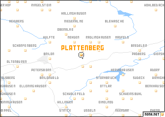 map of Plattenberg