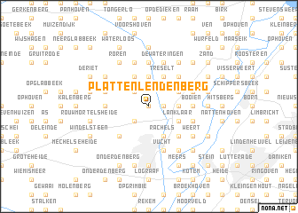 map of Platten Lenden Berg
