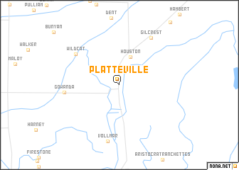 map of Platteville
