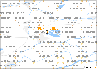 map of Platteweg