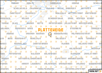 map of Platteweide