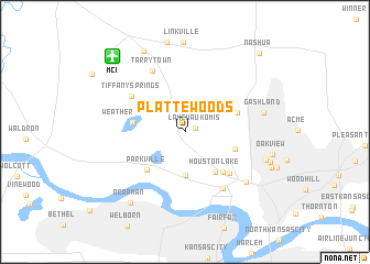 map of Platte Woods