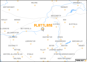 map of Plattlane