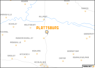 map of Plattsburg