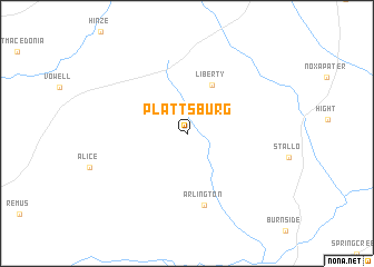 map of Plattsburg