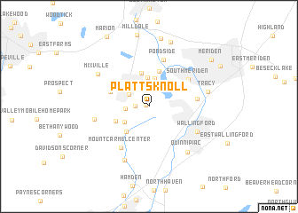 map of Platts Knoll