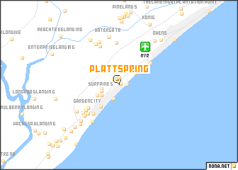 map of Platt Spring