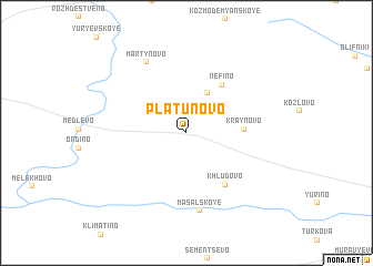 map of Platunovo