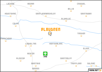 map of Plaudren
