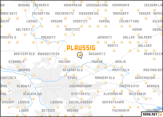 map of Plaußig