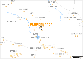 map of Plavča-Draga