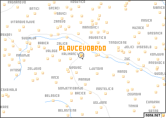 map of Plavčevo Brdo