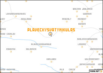 map of Plavecký Svätý Mikuláš