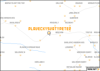 map of Plavecký Svätý Peter