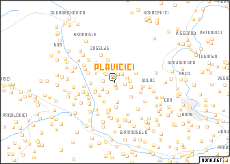 map of Plavičići