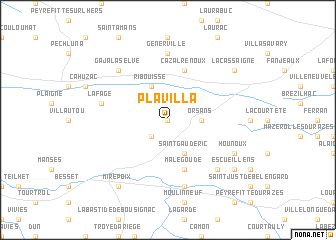 map of Plavilla