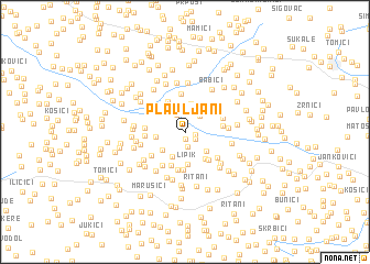map of Plavljani