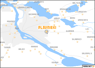 map of Pļavnieki