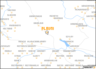 map of Plavni