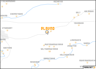 map of Plavno