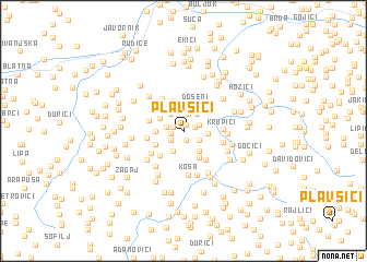 map of Plavšići