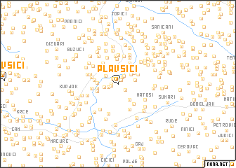 map of Plavšići