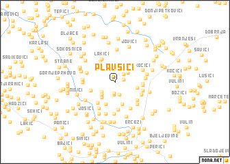 map of Plavšići