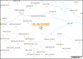 map of Plavšinac