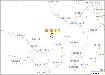 map of Plavuš