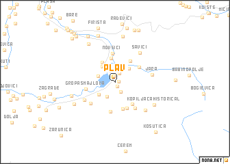 map of Plav