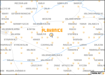 map of Pławanice