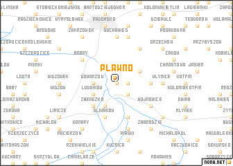 map of Pławno