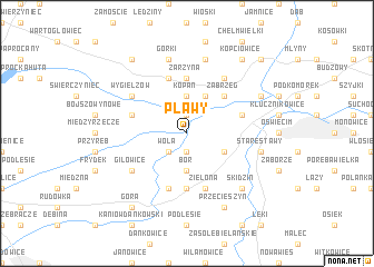 map of Pławy