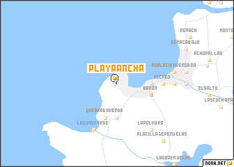 map of Playa Ancha