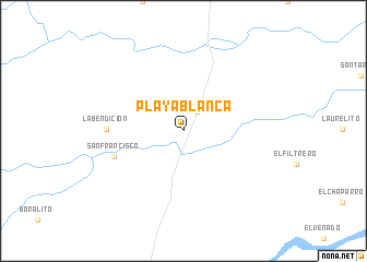 map of Playa Blanca