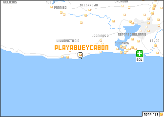 map of PlayaBueycabón