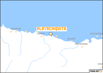 map of Playa Chiquita