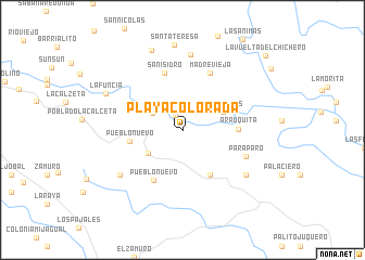 map of Playa Colorada