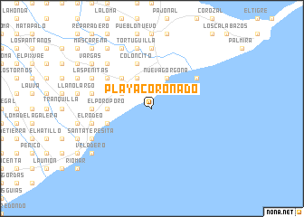 map of Playa Coronado