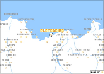 map of Playa Daira