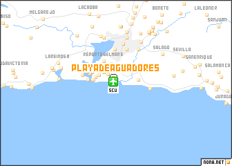 map of Playa de Aguadores