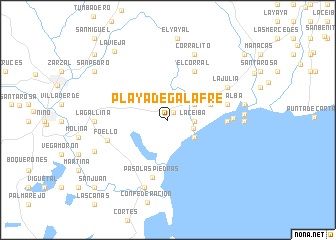 map of Playa de Galafre