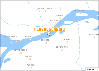 map of Playa del Medio